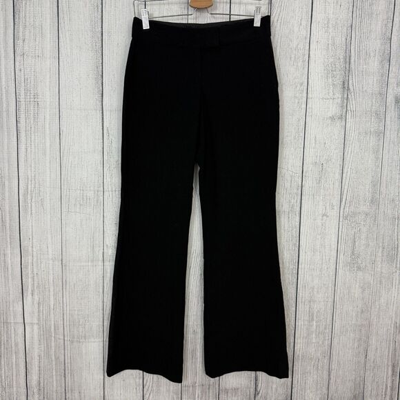Express Pants - Express Women's Size 4 Black Correspondent Wide-Leg Flare Pants